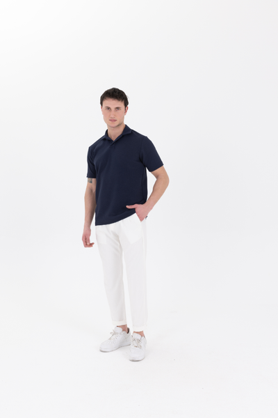 Lacivert Polo Yaka Tişört