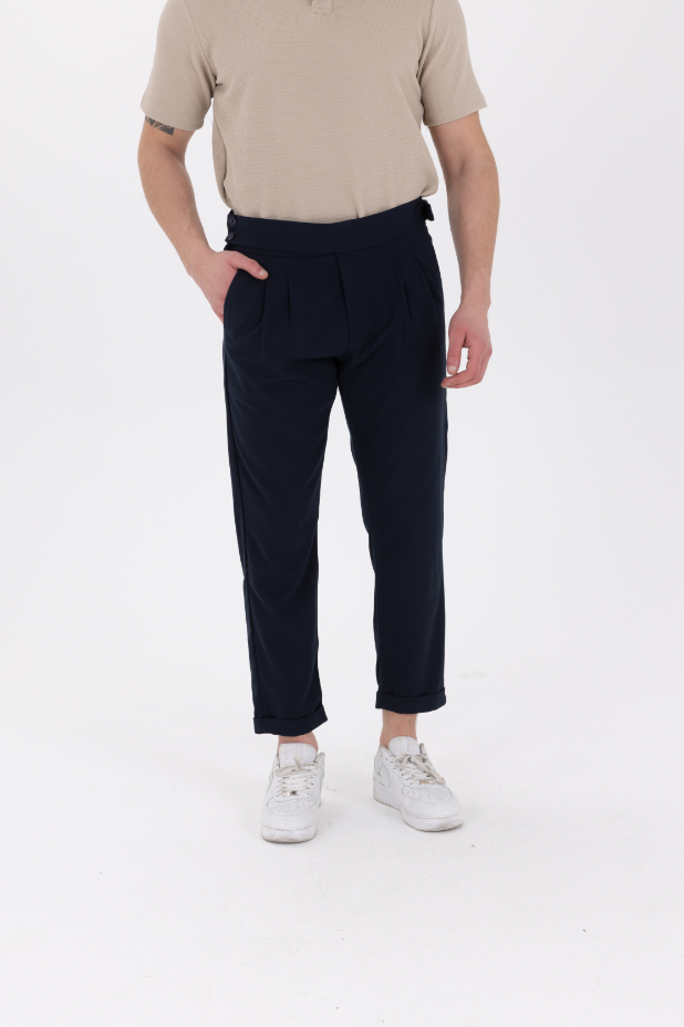 Yandan Kemerli Premium Jogger Lacivert