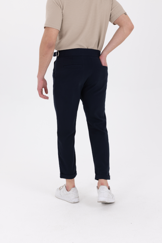 Yandan Kemerli Premium Jogger Lacivert