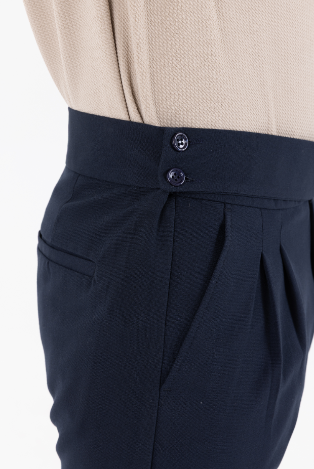 Yandan Kemerli Premium Jogger Lacivert