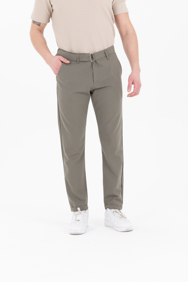 Orta Kemerli Premium Jogger Haki