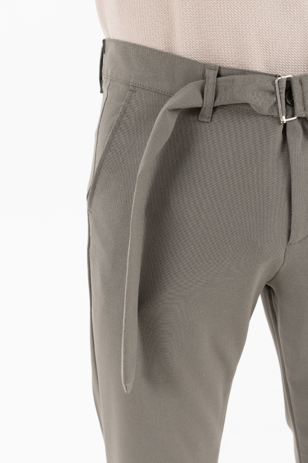 Orta Kemerli Premium Jogger Haki