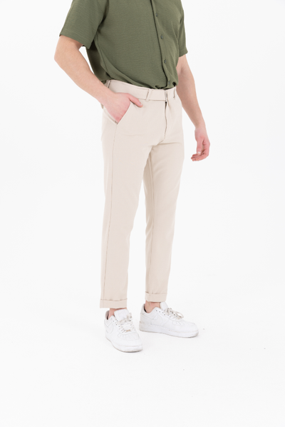 Orta Kemerli Premium Jogger Bej