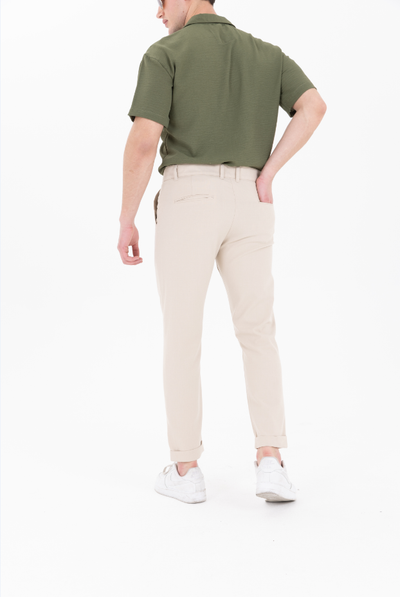 Orta Kemerli Premium Jogger Bej