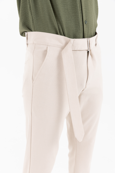 Orta Kemerli Premium Jogger Bej
