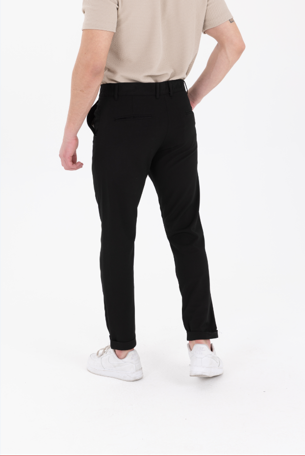 Orta Kemerli Premium Jogger Siyah