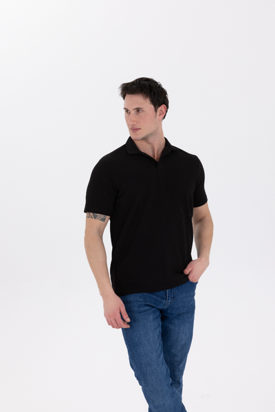 Siyah Polo Yaka Tişört