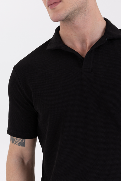 Siyah Polo Yaka Tişört